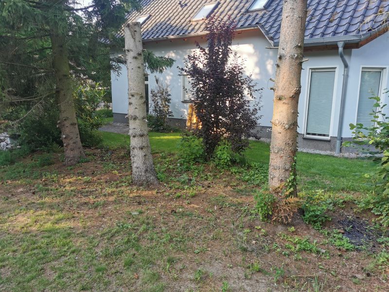 Fläche für Holzterrasse