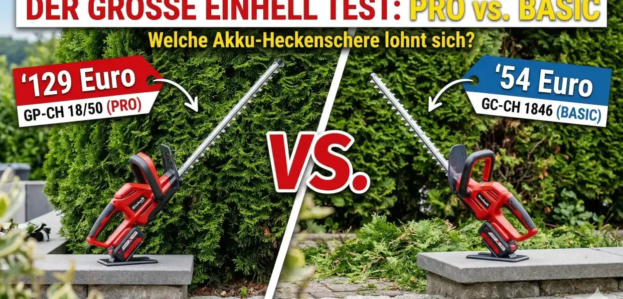 zwei Akku Heckenscheren im Test