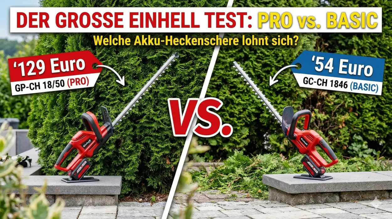 zwei Akku Heckenscheren im Test
