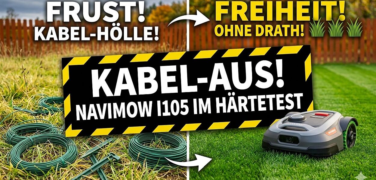 Navimow 105i im Test - Mähroboter ohne Begrenzungskabel